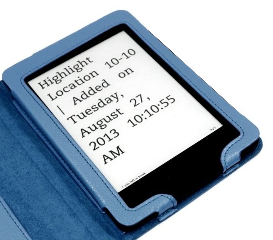 FORTRESS FT171 - Obal na čtečku Pocketbook 614 / 615 / 622 / 623 / 624 / 625 / 626 / 631 / 640 / 641 - tmavě modré, magnet