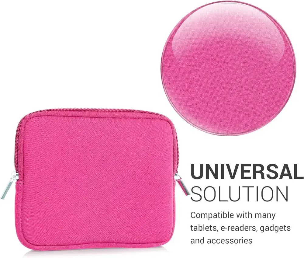Pouzdro KW Mobile Neoprene Zipper - KW5739777 - Univerzální pouzdro pro čtečky 6-7" - růžové