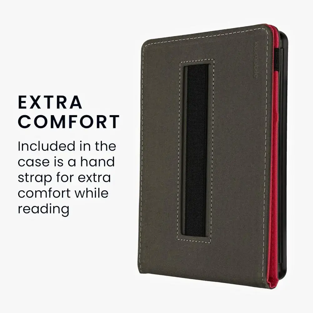 Pouzdro KW Mobile - Case with Strap Stand -  KW5626377 - pro Amazon Kindle Paperwhite 5 (2021) - tmavě růžové