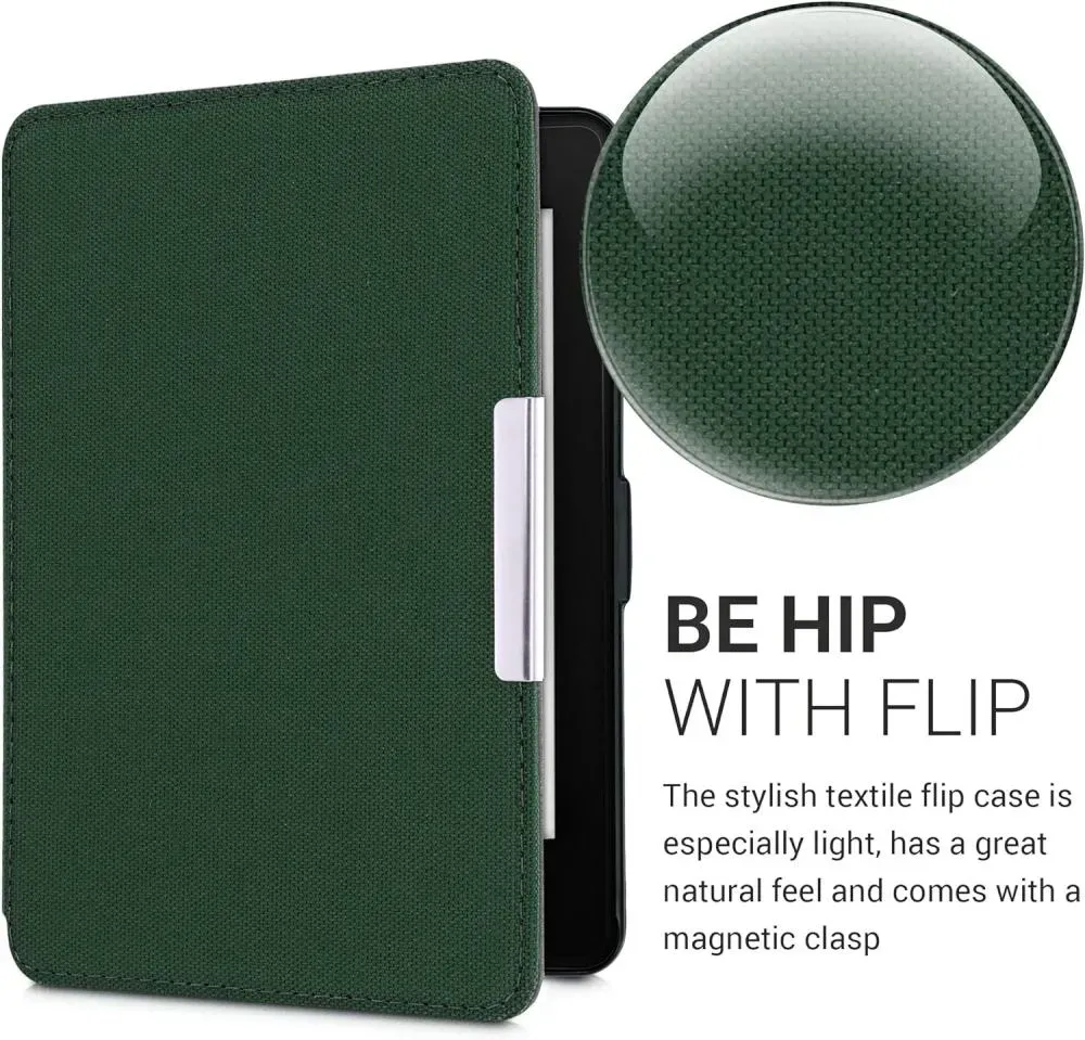 Pouzdro KW Mobile - Nylon Book - KW4948780 - pro Amazon Kindle Paperwhite 1/2/3 - zelené