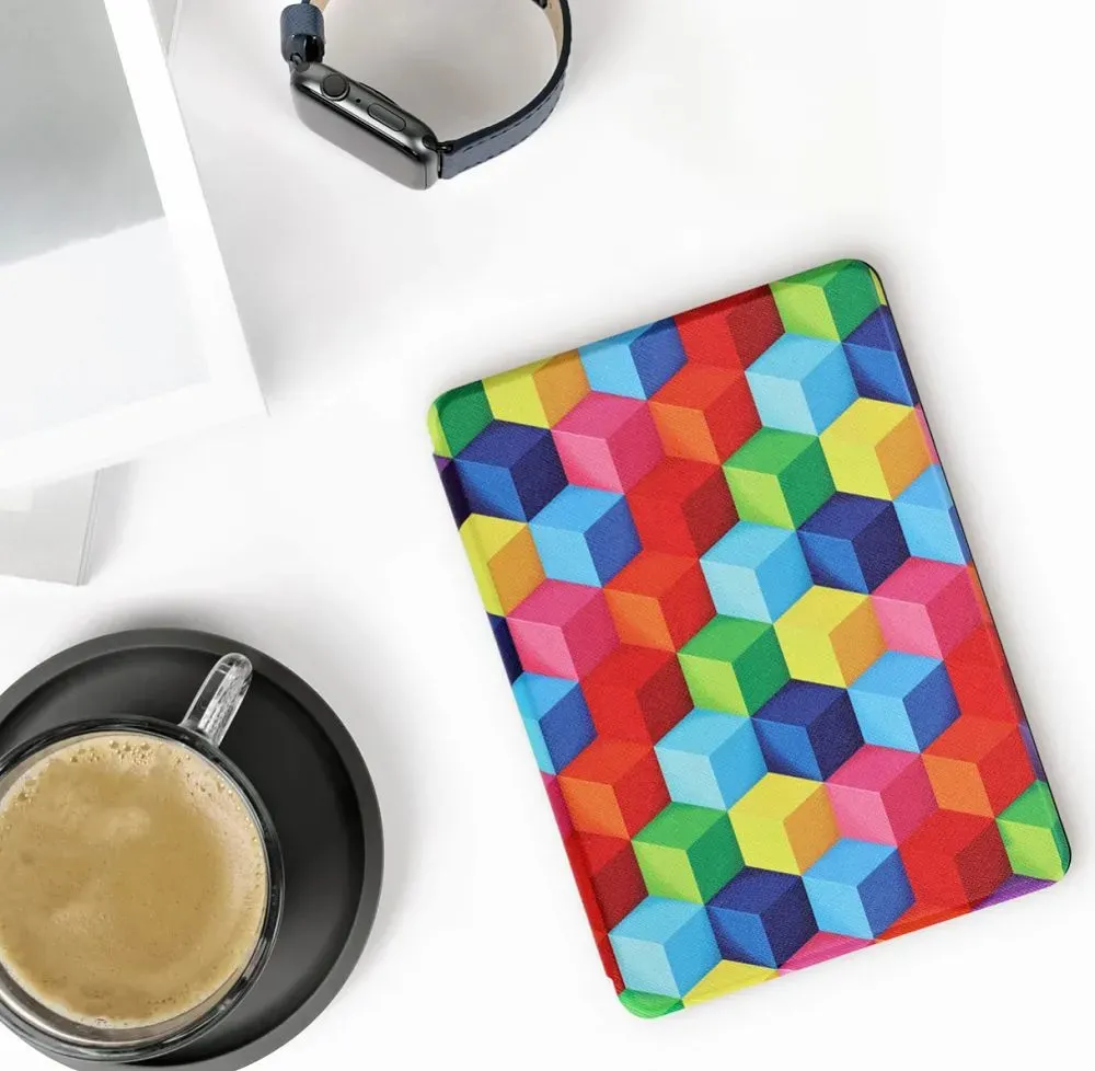 Pouzdro KW Mobile - Colorful Blocks - KW5625623 - pro Amazon Kindle Paperwhite 5 (2021) - vícebarevné