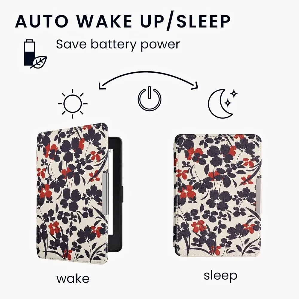 Pouzdro KW Mobile - Flower Illustration - KW2582455 - pro Amazon Kindle Paperwhite 1/2/3 - vícebarevné