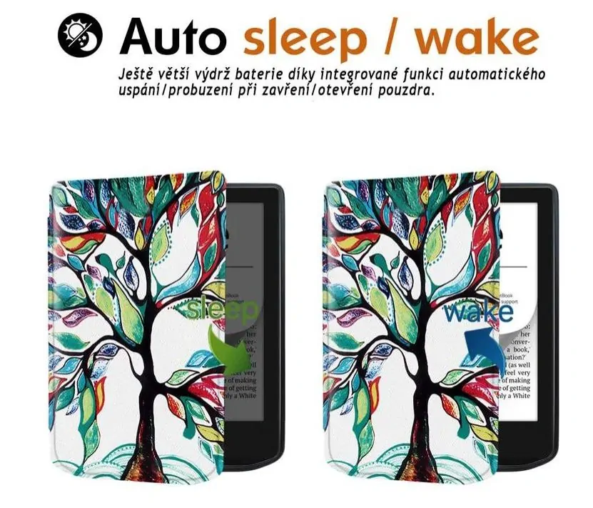 ARMORI TRIMER T016, pouzdro pro Pocketbook 740 InkPad 3 - motiv Tree