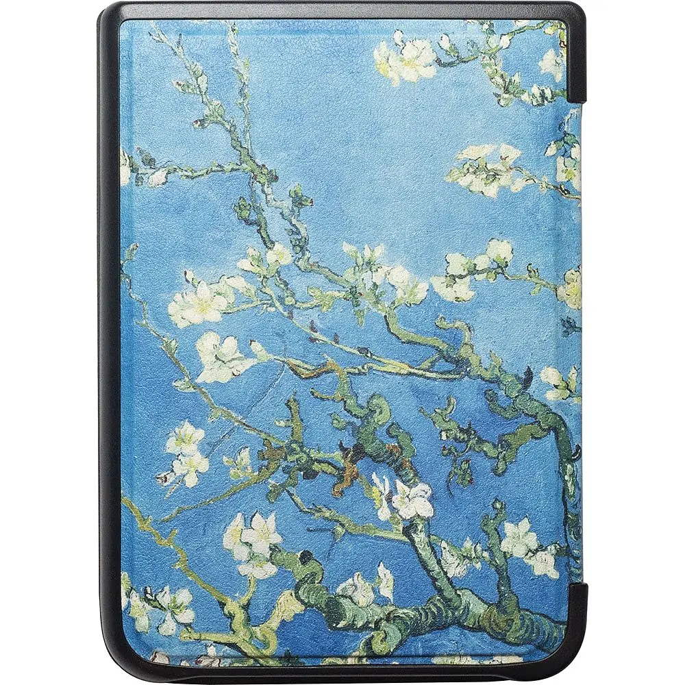 ARMORI KEEPER K029, pouzdro se stojánkem pro Pocketbook 740 InkPad 3 - motiv Blue Garden