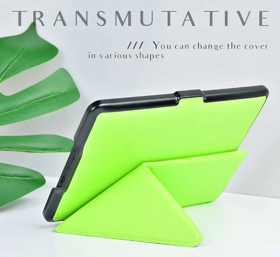 Pouzdro Origami Durable Lock pro Pocketbook 614 / 615 / 624 / 625 / 626 - zelené, stojánek, magnet