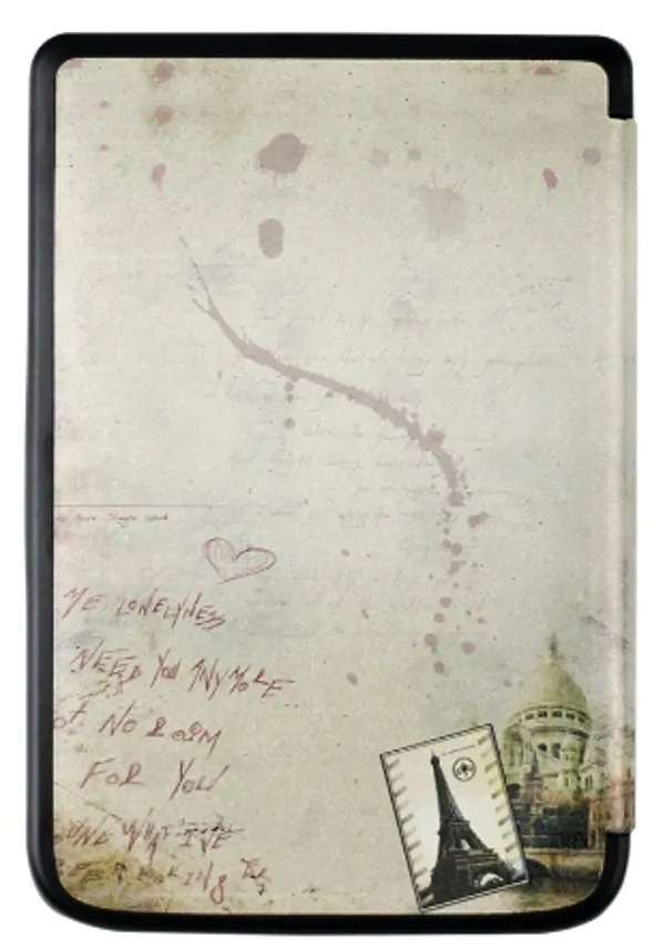 ARMORI TRIMER T041 - pouzdro pro Pocketbook 614 / 615 / 624 / 625 / 626 - motiv Paris