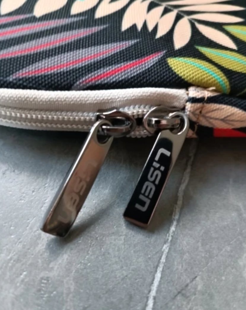 ARMORI Zipper Z064 - motiv Small Leaf - Univerzální pouzdro pro čtečky 6" - textilní, zip