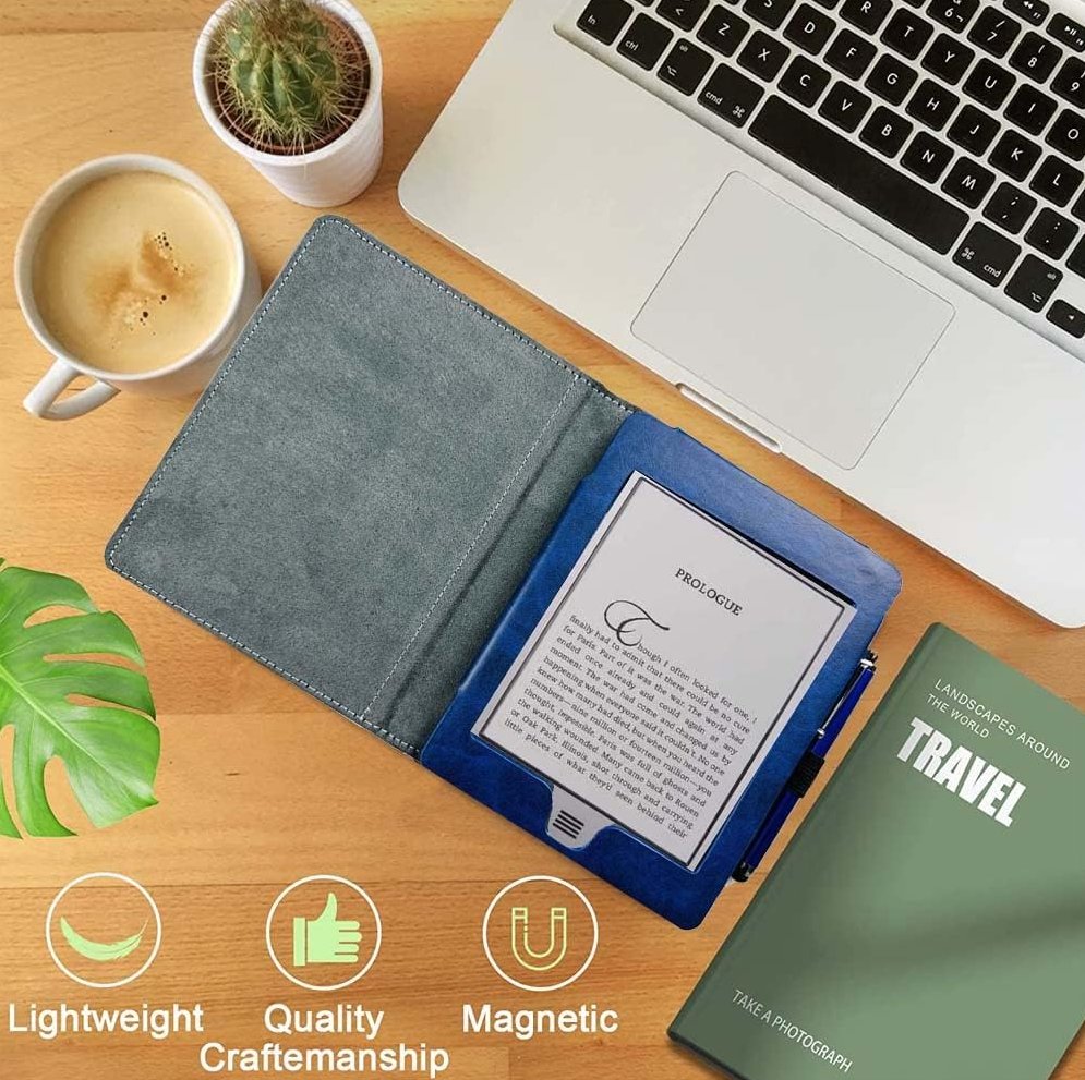 Armori Cutter C087 - univerzální pouzdro pro čtečky Amazon Kindle - Black/Blue - černá, modrá