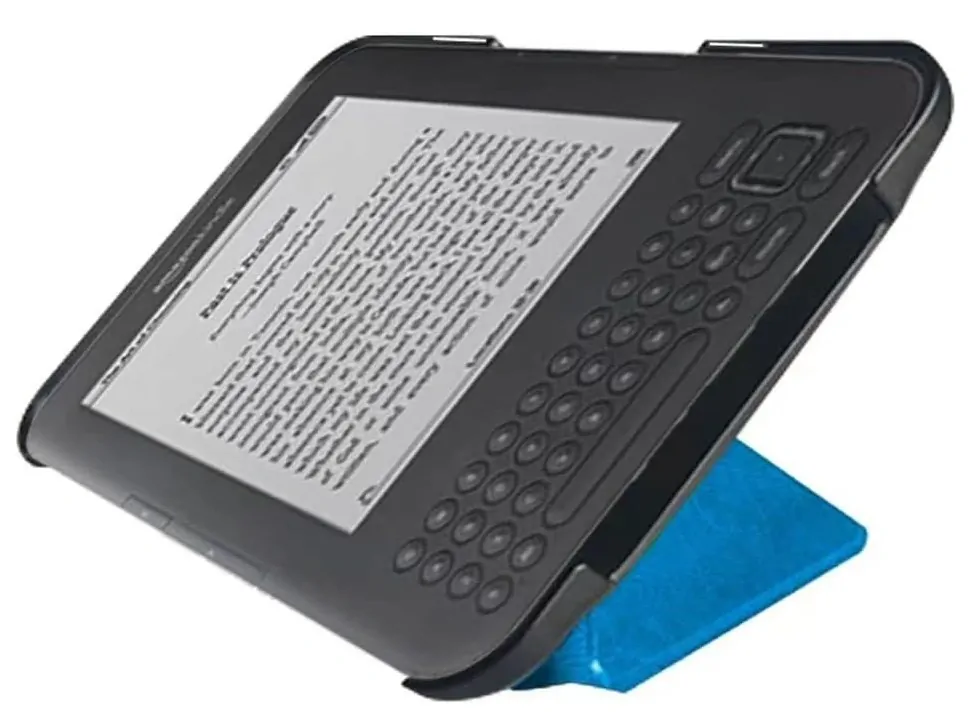 ARMORI STANDER S165, pouzdro se stojánkem Origami pro Amazon Kindle 3 Keyboard - světle modré