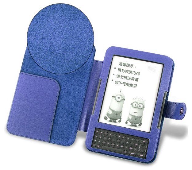 Amazon Kindle 3 Keyboard FORTRESS FT123 tmavě modré pouzdro