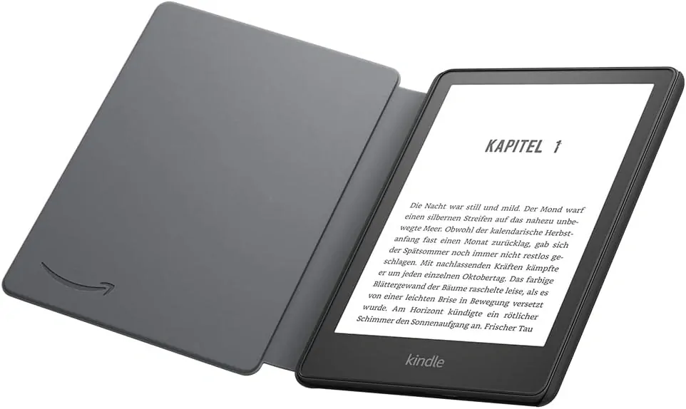 Originální pouzdro Amazon Kindle Paperwhite 5 (2021) - KP5LEBL, pravá kůže, černé
