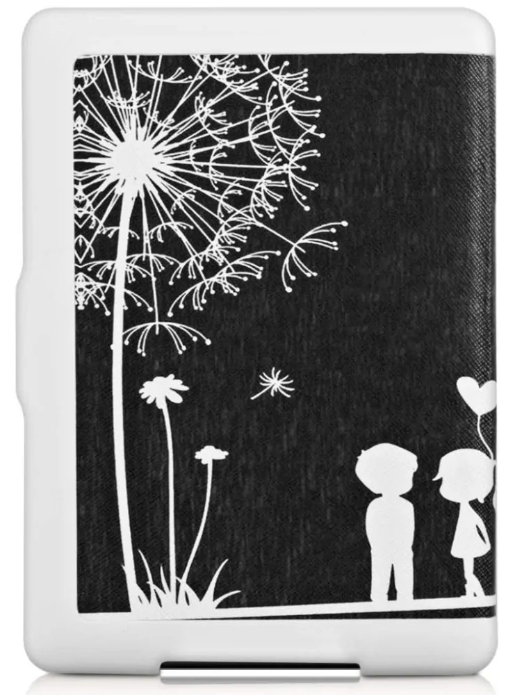 Pouzdro KW Mobile - Dandelion Love - KW2313617 - pro Amazon Kindle Paperwhite 1 / 2 / 3 - černé