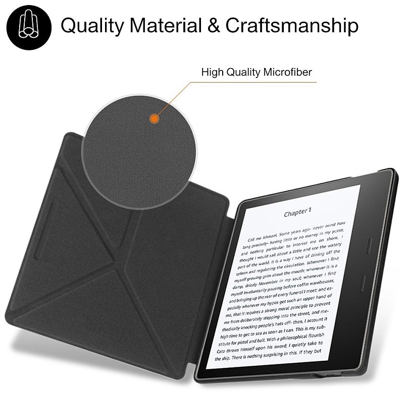 Obal Durable Lock Origami DLO-03 na Amazon Kindle Oasis 2 / 3 - tmavě modré