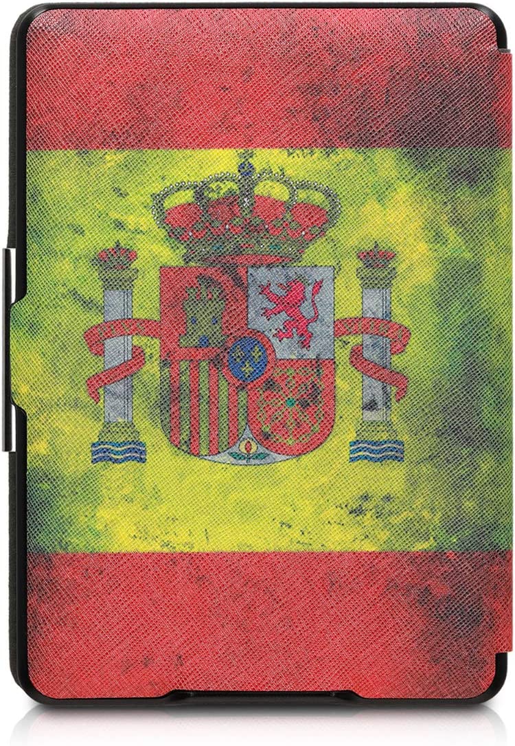 Pouzdro KW Mobile - Retro Flagge Spanien - KW2313538 - pro Amazon Kindle Paperwhite 1/2/3 - vícebarevné