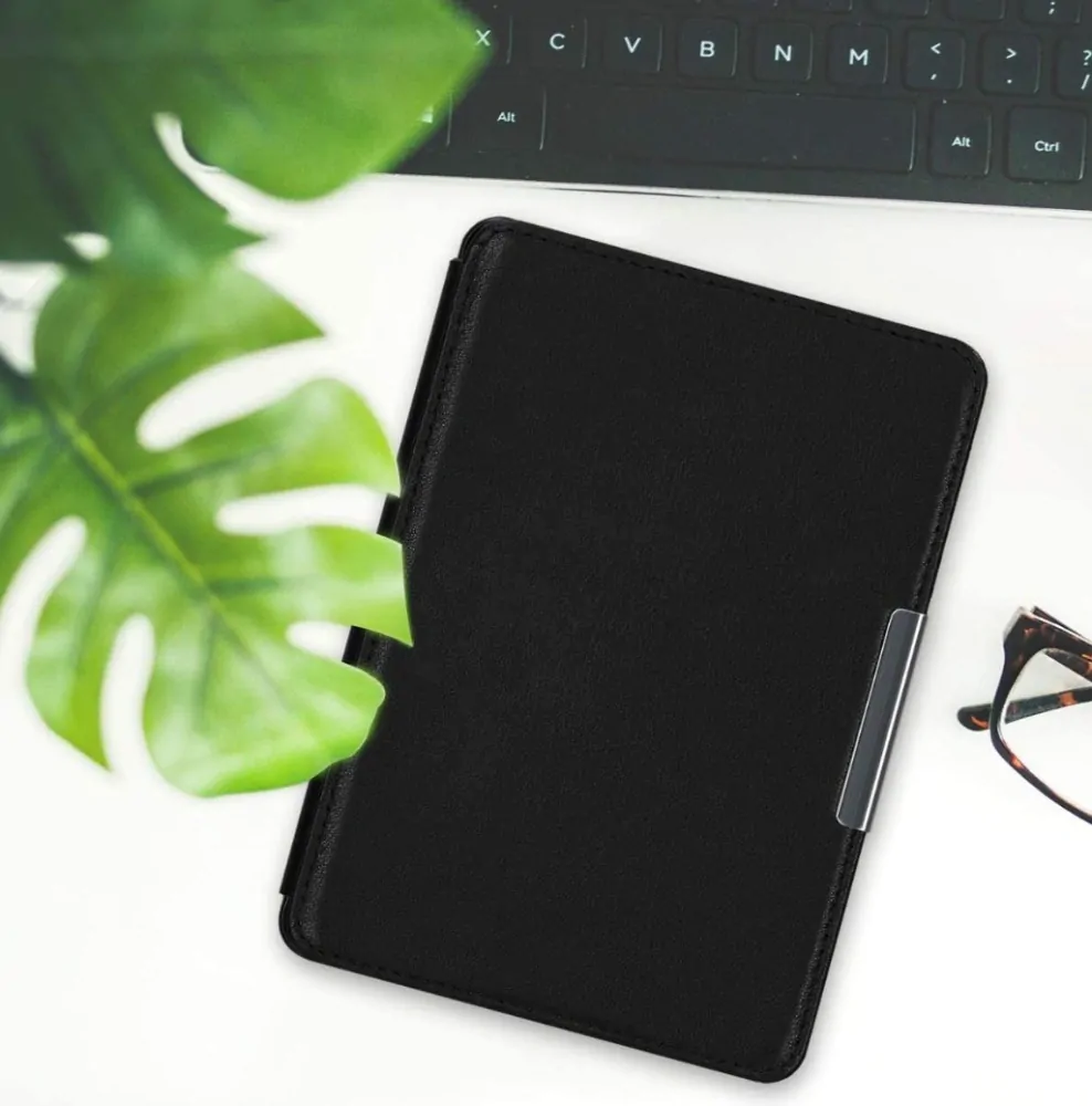 Pouzdro KW Mobile (Kalibri) - Real Leather - KA4781005 - pro Pocketbook 617/627/627/628/632/633 - černá kůže