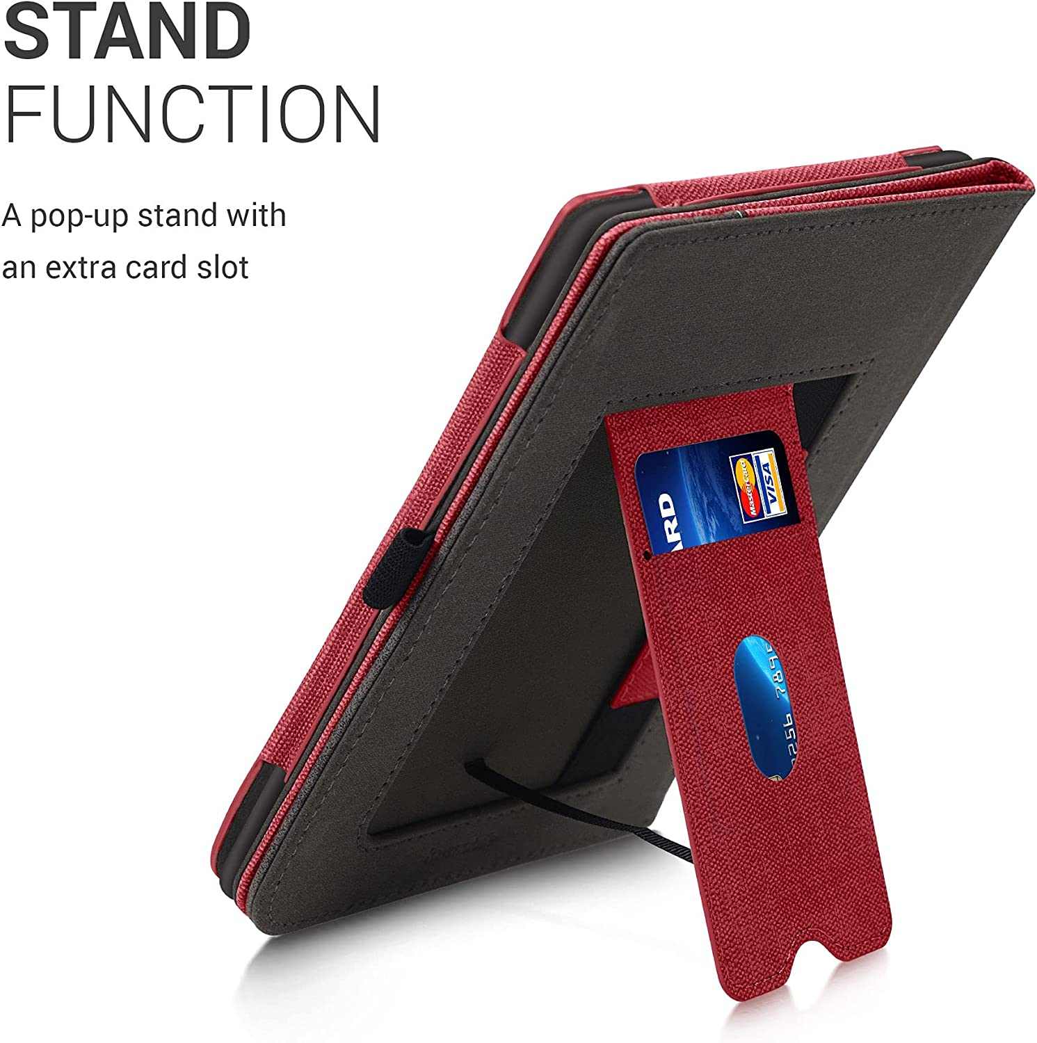 Pouzdro KW Mobile Double Leather - KW5364802 - pro Pocketbook 740/741 - barva grey, červené