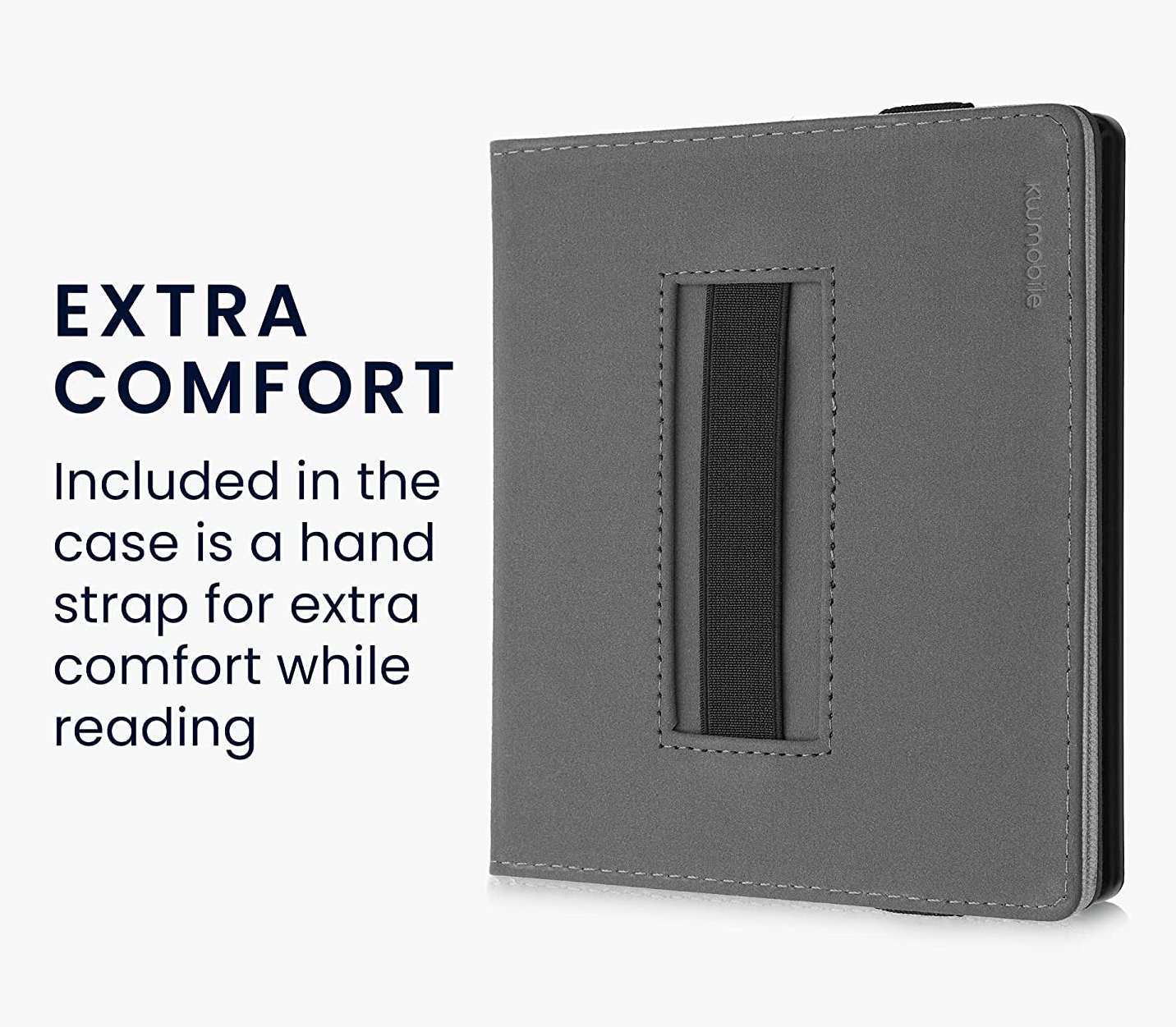 Pouzdro KW Mobile - Brushed Heart - KW4941806 - pro Amazon Kindle Oasis 2/3 - šedé