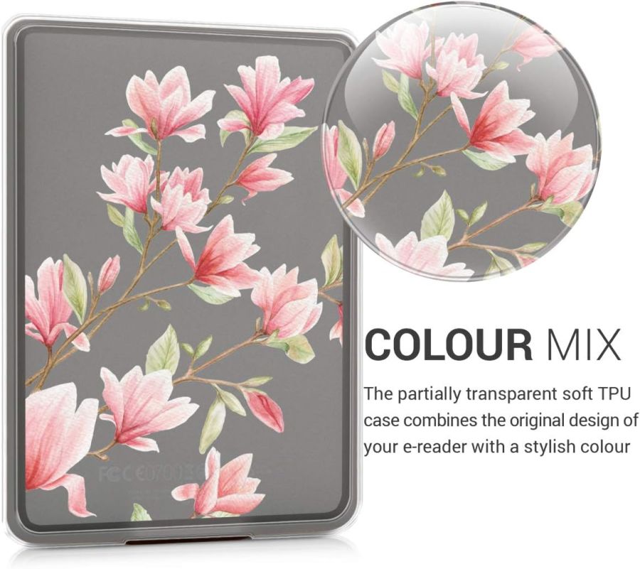 Pouzdro KW Mobile - Magnolias - KW4610303 - pro Amazon Kindle Paperwhite 1/2/3 - silikonové
