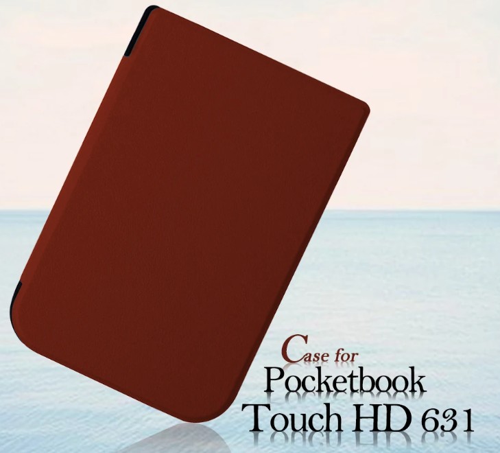 Pouzdro Durable Lock PB-11 pro Pocketbook 631 - hnědé