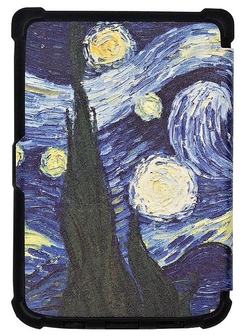 Origami Durable Lock ODL-103 pouzdro pro Pocketbook 616 / 617 / 618 / 627 / 628 / 632 / 633 - motiv Gogh, stojánek, magnet