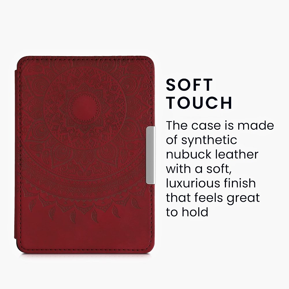 Pouzdro KW Mobile - Indian Sun - KW4974722 - pro Amazon Kindle Paperwhite 1/2/3 - tmavě červené