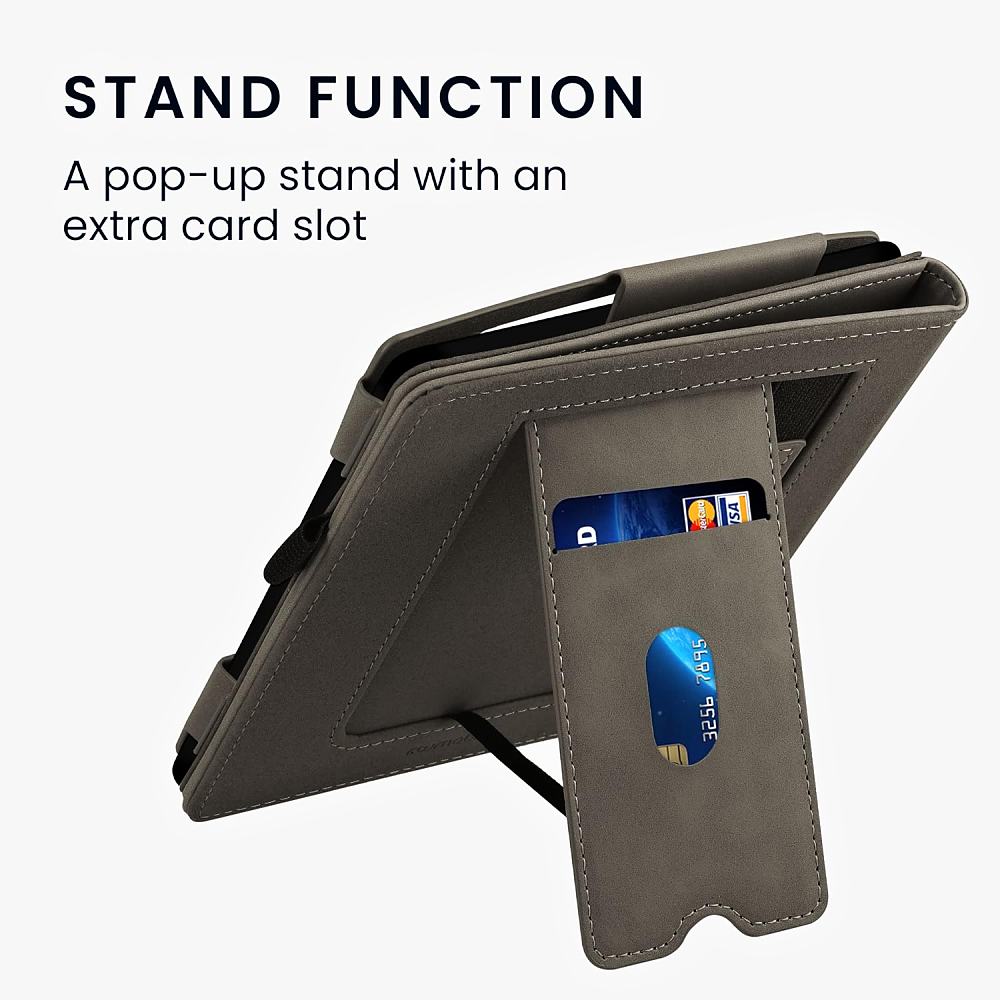 Pouzdro KW Mobile - Nubuck Rising Sun - KW5939304 - pro Amazon Kindle Oasis 2/3 - šedé