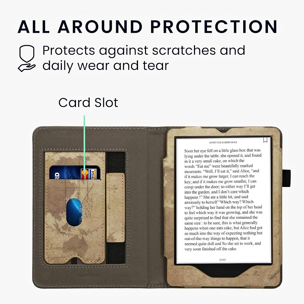 Pouzdro KW Mobile Travel Vintage - KW5721006 - pro Amazon Kindle Paperwhite 5 (2021) - vícebarevné