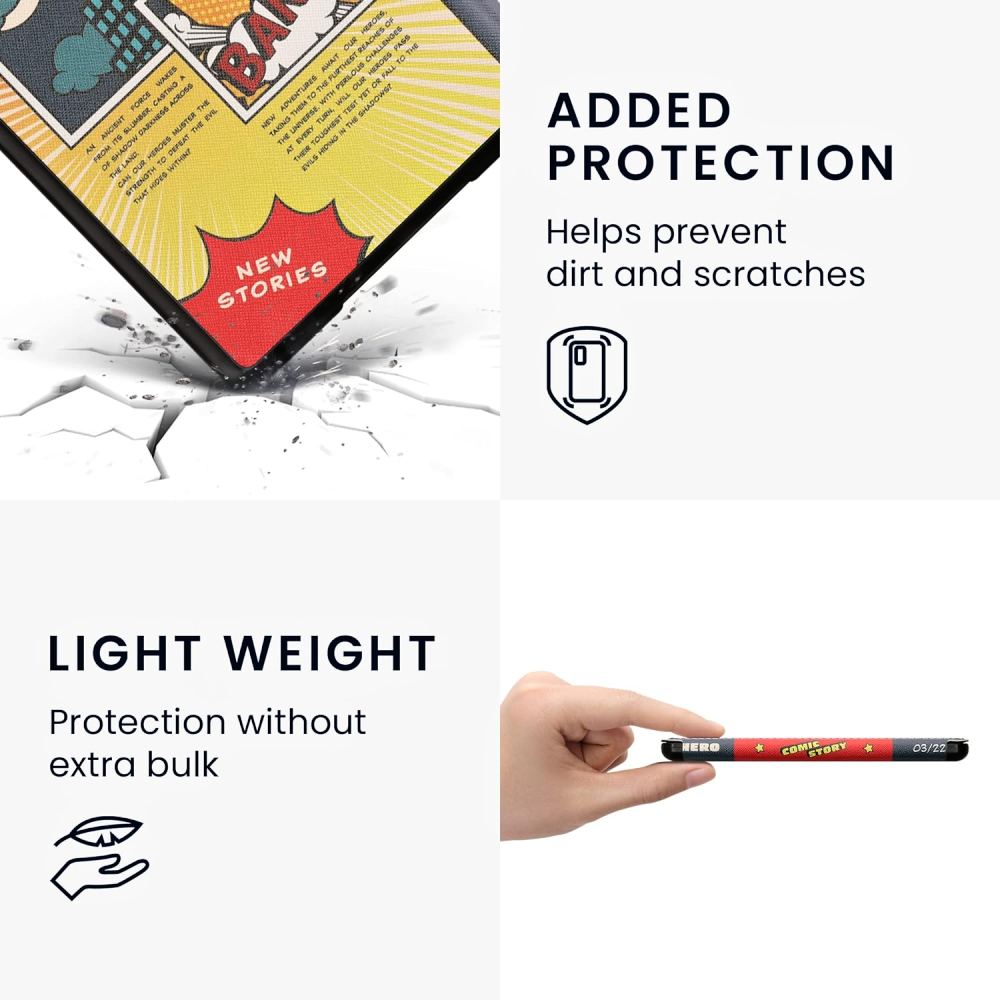 Pouzdro KW Mobile - Comic Story - KW5781008 - pro Amazon Kindle Paperwhite 5 (2021) - vícebarevné