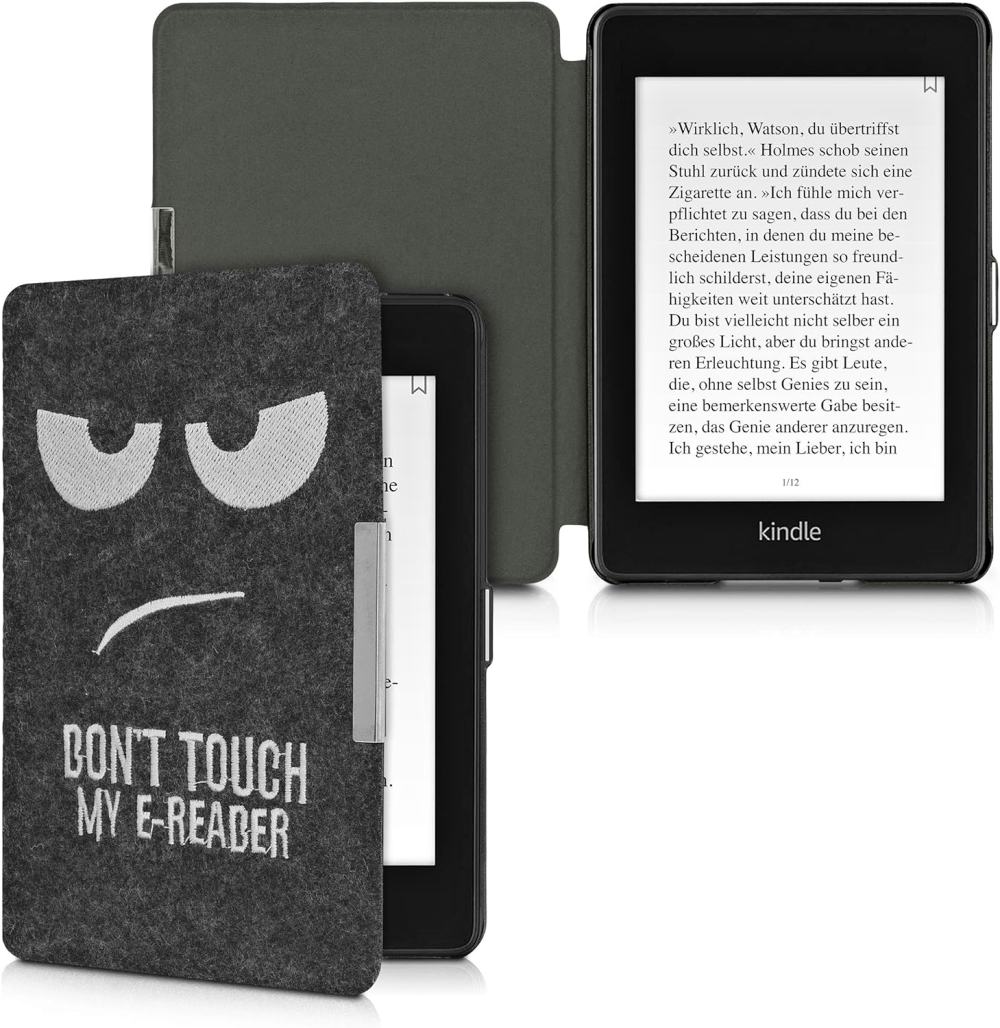 Pouzdro KW Mobile Felt Dont Touch - KW4848911 - pro Amazon Kindle Paperwhite 4 (2018) - černé