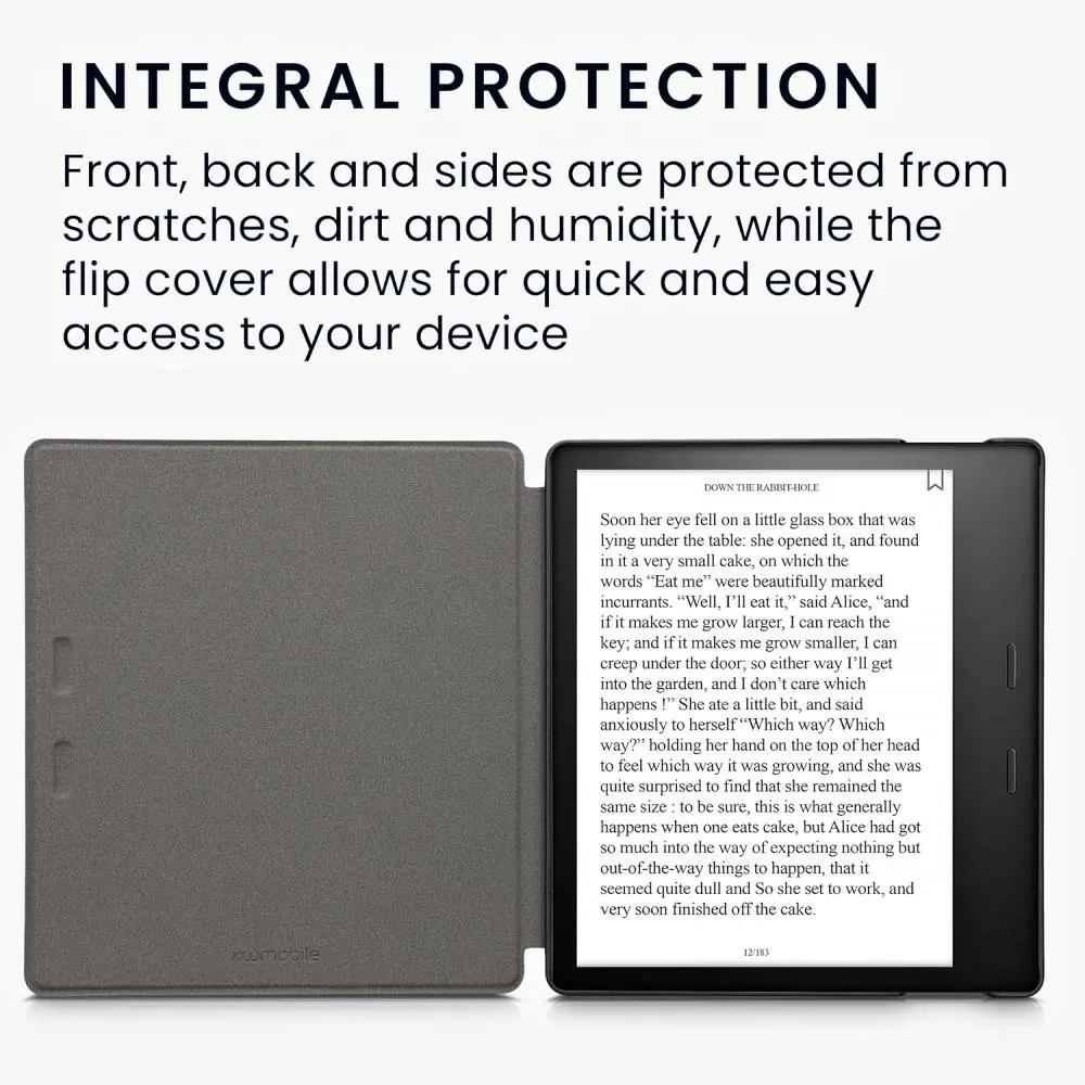 Pouzdro KW Mobile - Meow Meow - KW5697208 - pro Amazon Kindle Oasis 2/3 - šedé