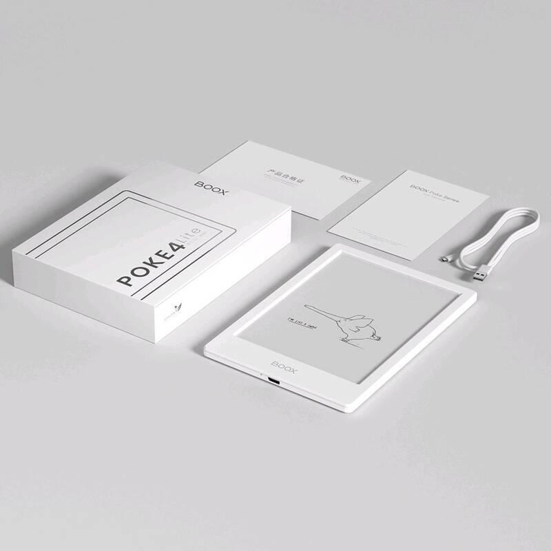 ONYX BOOX POKE 4 Lite, 6", 16 GB, Bluetooth, Android 11, E-ink displej, WiFi - bílý
