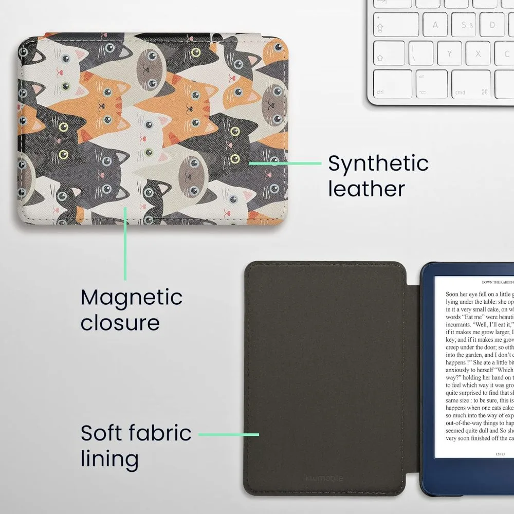 Pouzdro KW Mobile - Cats - KW5998912 - pro Amazon Kindle 2022 - vícebarevné