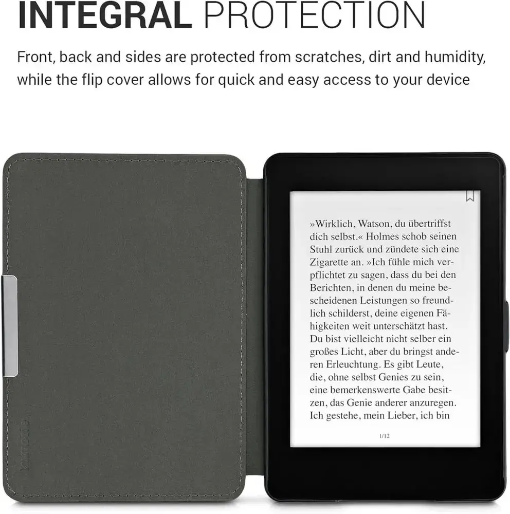 Pouzdro KW Mobile - Nylon Book - KW4948701 - pro Amazon Kindle Paperwhite 1/2/3 - černé
