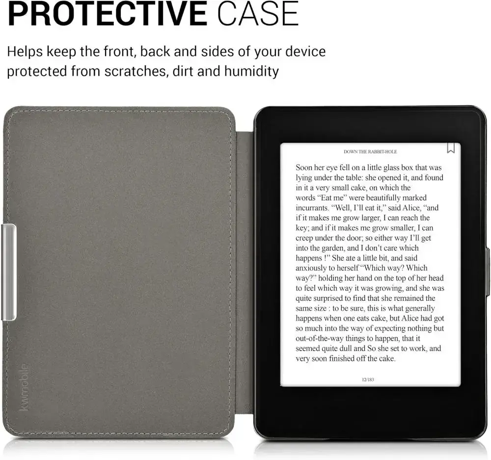 Pouzdro KW Mobile - Butterfly Tendril - KW2313641 - pro Amazon Kindle Paperwhite 1/2/3 - šedé