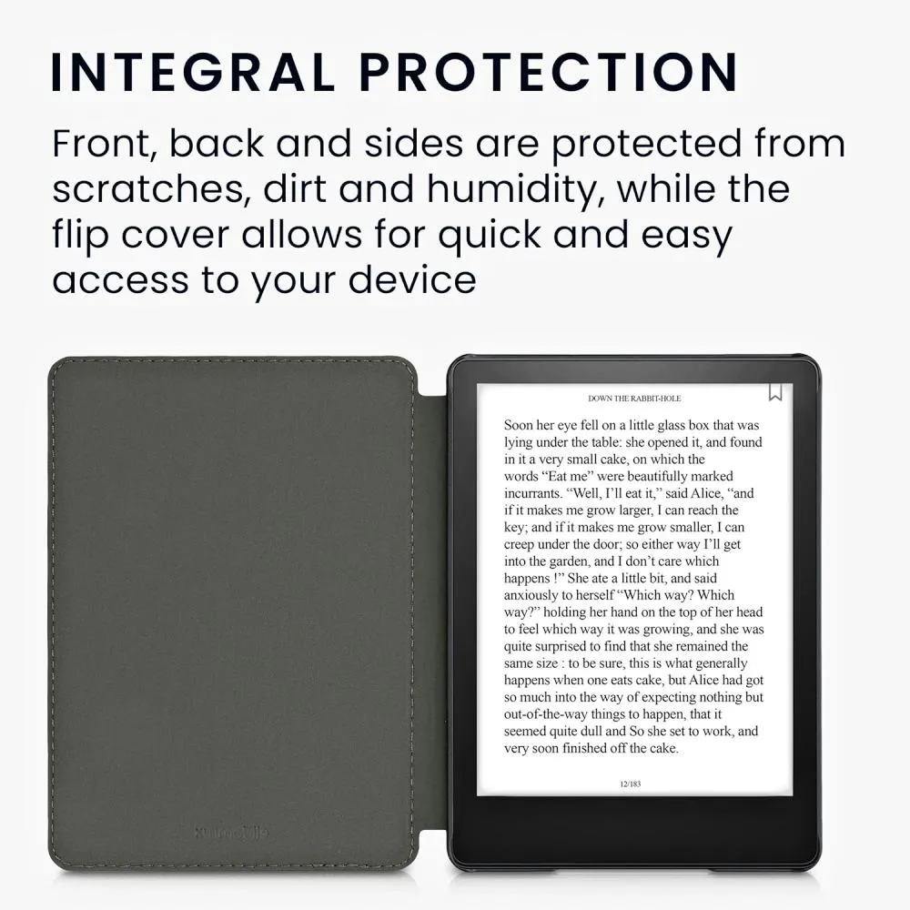 Pouzdro KW Mobile Felt Dandelion Love - KW5626001 - pro Amazon Kindle Paperwhite 5 (2021) - světle šedé