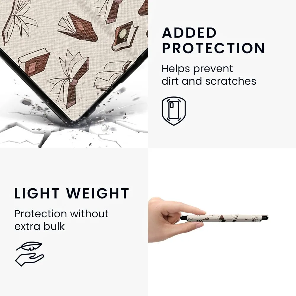 Pouzdro KW Mobile - Books And Pages - KW4941738 - pro Amazon Kindle Oasis 2 / 3 - vícebarevné