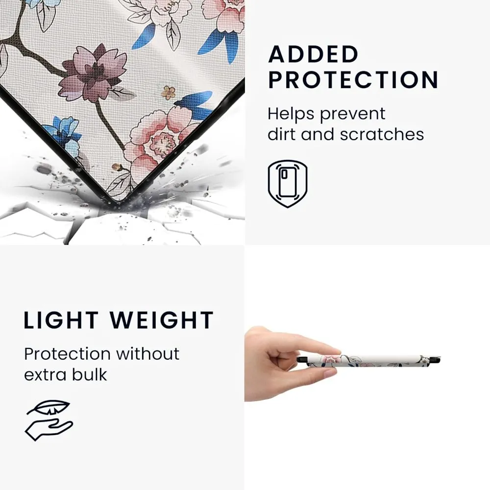 Pouzdro KW Mobile - Flower Leaf - KW4941742 - pro Amazon Kindle Oasis 2 / 3 - vícebarevné