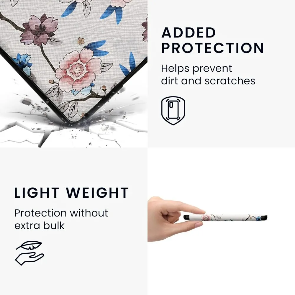 Pouzdro KW Mobile - Flower Leaf - KW5983408 - pro Amazon Kindle Paperwhite 5 (2021) - vícebarevné