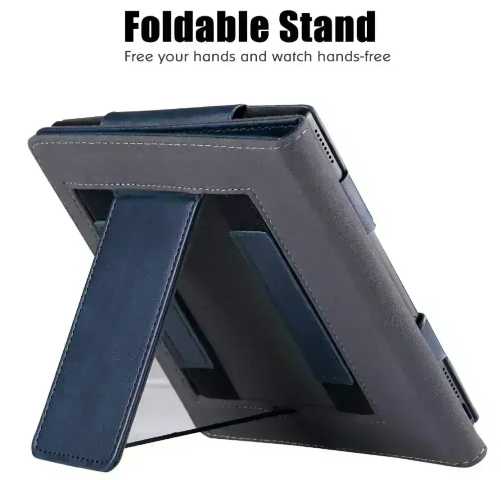 Fortress FT4003 - pouzdro se stojánkem pro Pocketbook 743 (G/C/K) - tmavě modré, magnet, AutoSleep