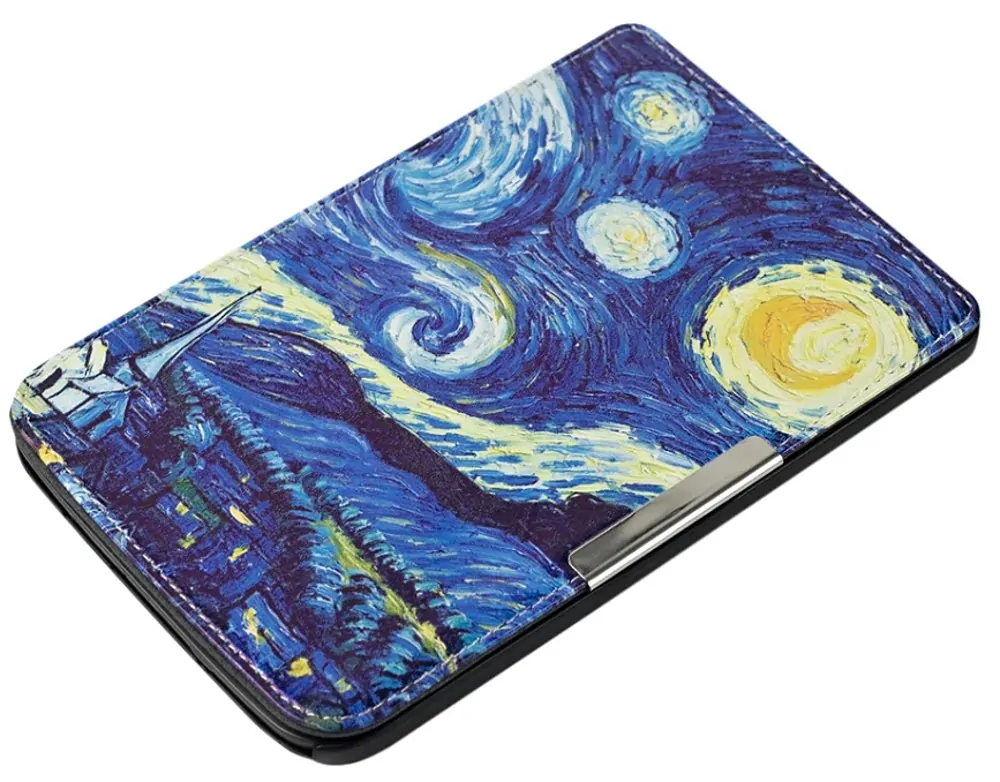 ARMORI TRIMER T040 - pouzdro pro Pocketbook 614 / 615 / 624 / 625 / 626 - motiv Gogh
