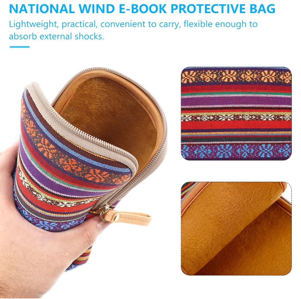 ARMORI Zipper Z080 - motiv Dark Strips - Univerzální pouzdro pro čtečky 6" - textilní, zip