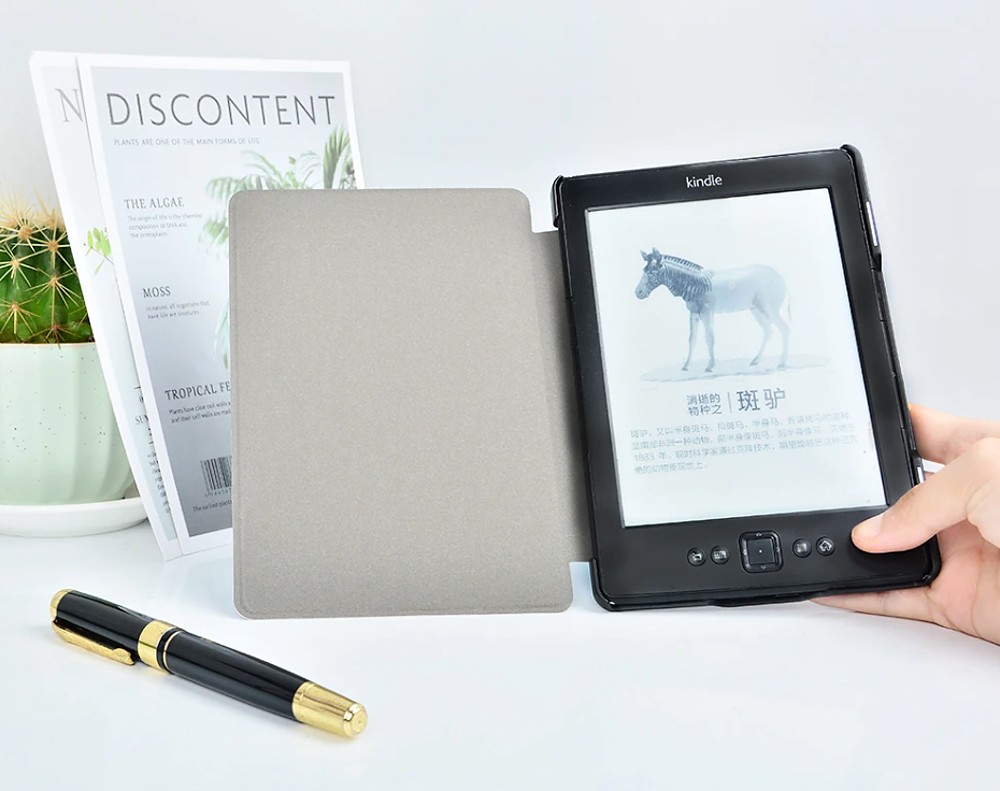 Armori Trimer T092, pouzdro pro Amazon Kindle 4/5 - magnetické zavírání, motiv Gogh