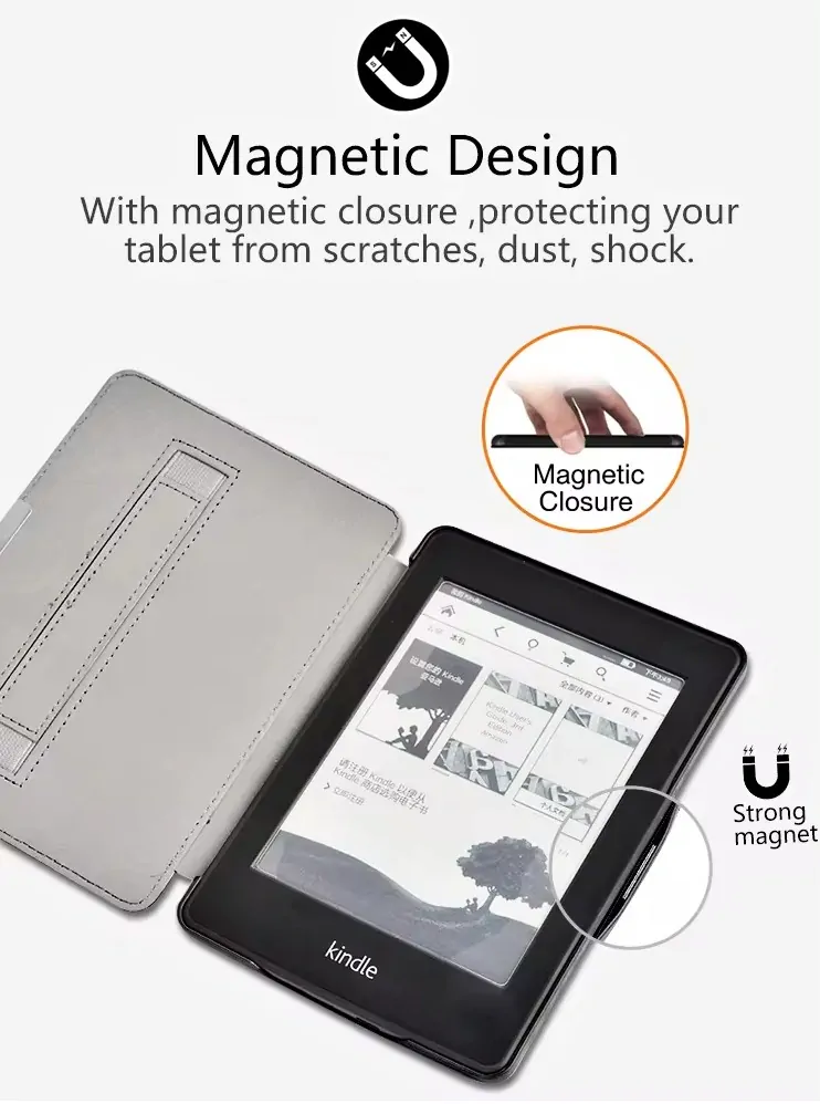 Premium Durable Lock PDL-104, obal na Amazon Kindle Paperwhite 1/2/3 - kapsa, světle modrý