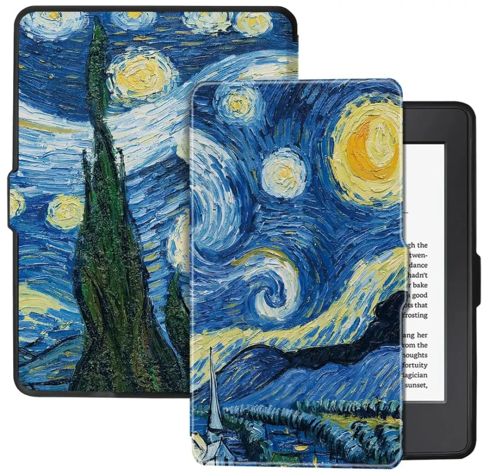 Armori Trimer T118, pouzdro pro Amazon Kindle Paperwhite 1/2/3 - magnetické zavírání, AutoSleep, motiv Gogh