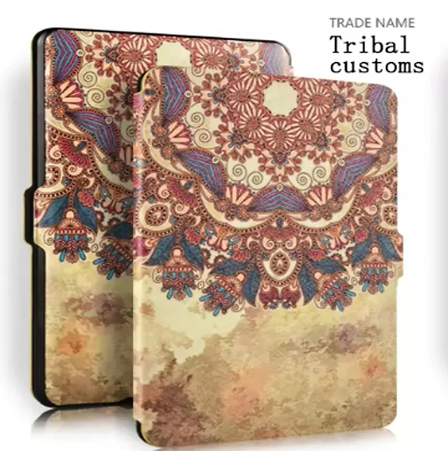 Armori Trimer T155, pouzdro pro Amazon Kindle Oasis 2/3 - magnetické zavírání, AutoSleep, motiv Tribal