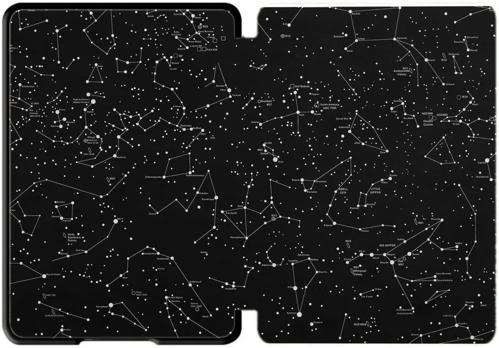 Armori Trimer T159, pouzdro pro Amazon Kindle Oasis 2/3 - magnetické zavírání, AutoSleep, motiv Constellation