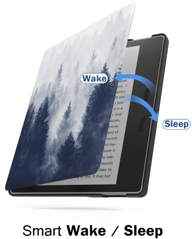 Armori Trimer T161, pouzdro pro Amazon Kindle Oasis 2/3 - magnetické zavírání, AutoSleep, motiv Forest