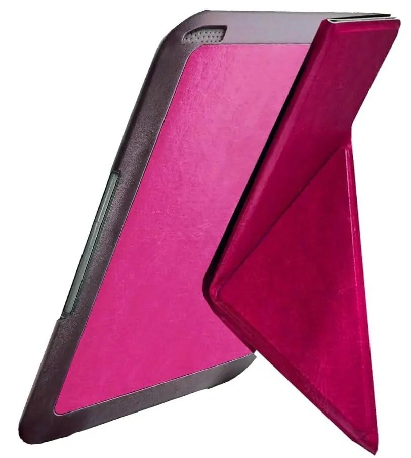 ARMORI STANDER S168, pouzdro se stojánkem Origami pro Amazon Kindle 3 Keyboard - tmavě růžové