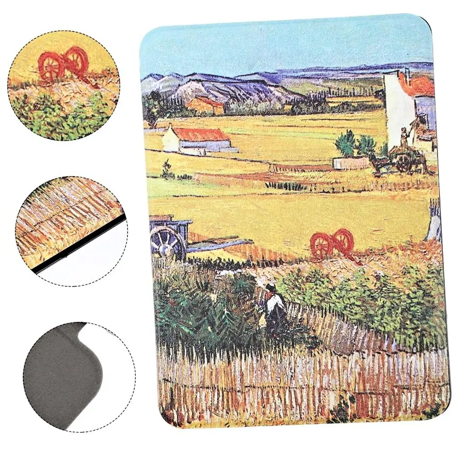 Armori Trimer T186, pouzdro pro Pocketbook 616/617/618/627/628/632/633 - magnetické zavírání, AutoSleep, motiv Village