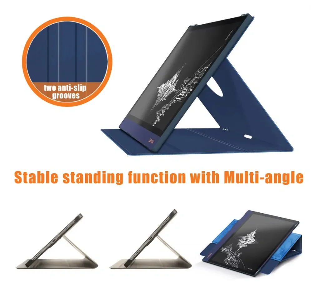 Armori Locker L209 - Pouzdro pro Onyx Boox Note Air / Air 2 / Air 2 Plus (10,3") - tmavě modré, magnet, stojánek, AutoSleep